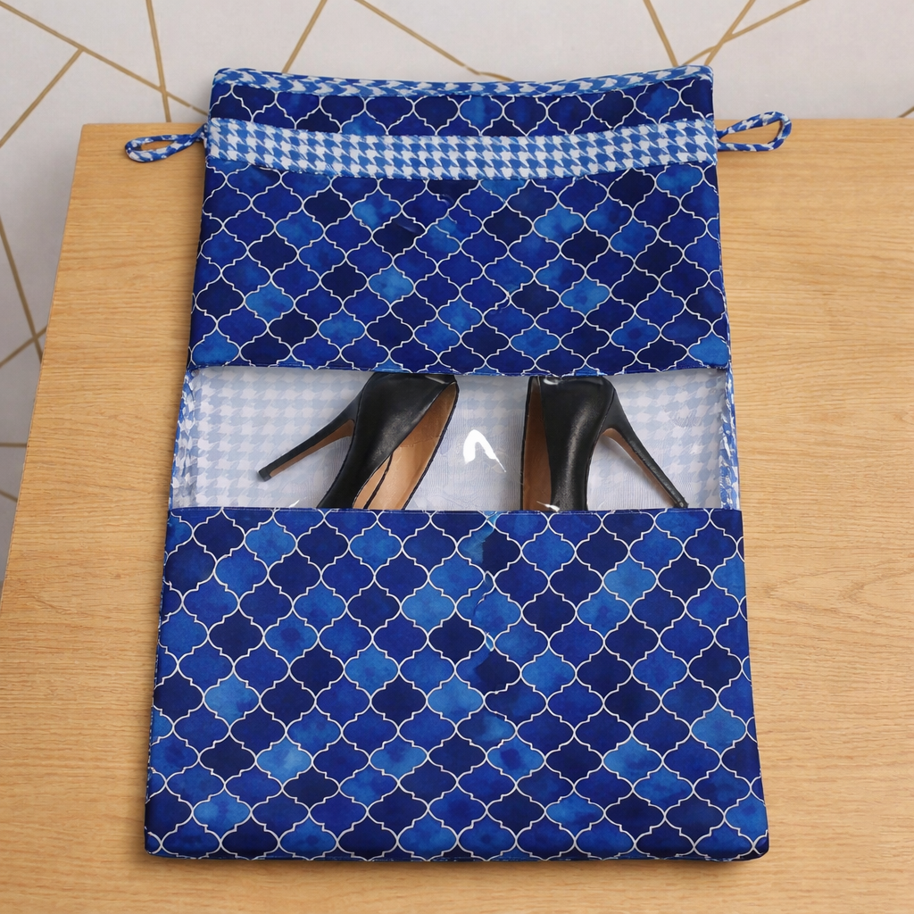 INDIGO MOSAIC PRINT Heels & Sandals Cover