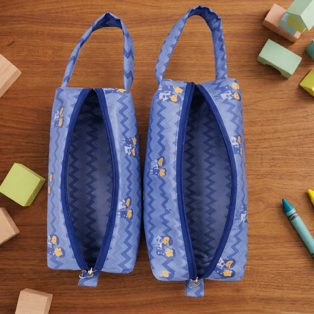 SELFIE WITH BHAIYA Print Small Duo Pouch Set