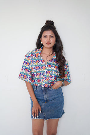 Abstract Couple shirt