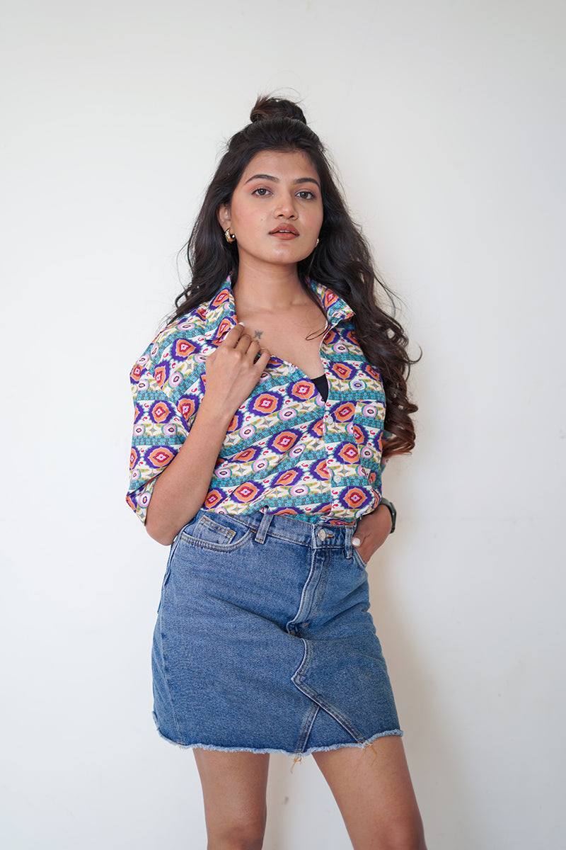 Abstract Couple shirt