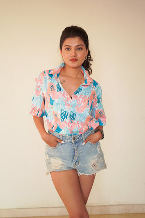 Calm leave Couple shirt