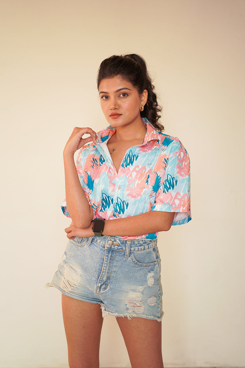 Calm leave Couple shirt