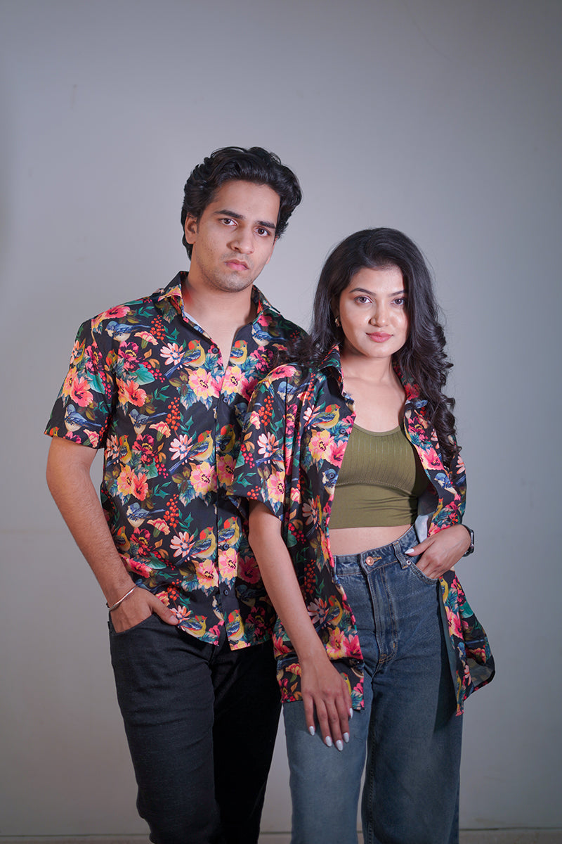 Dark Tropical Couple shirt