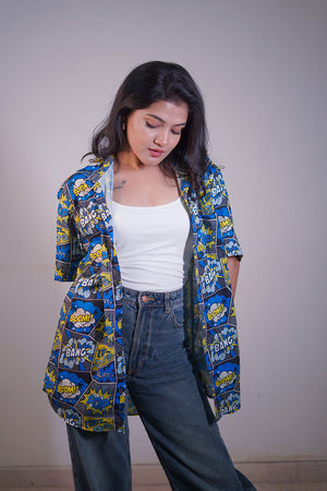 Boom Bang Printed Unisex Couple Shirt
