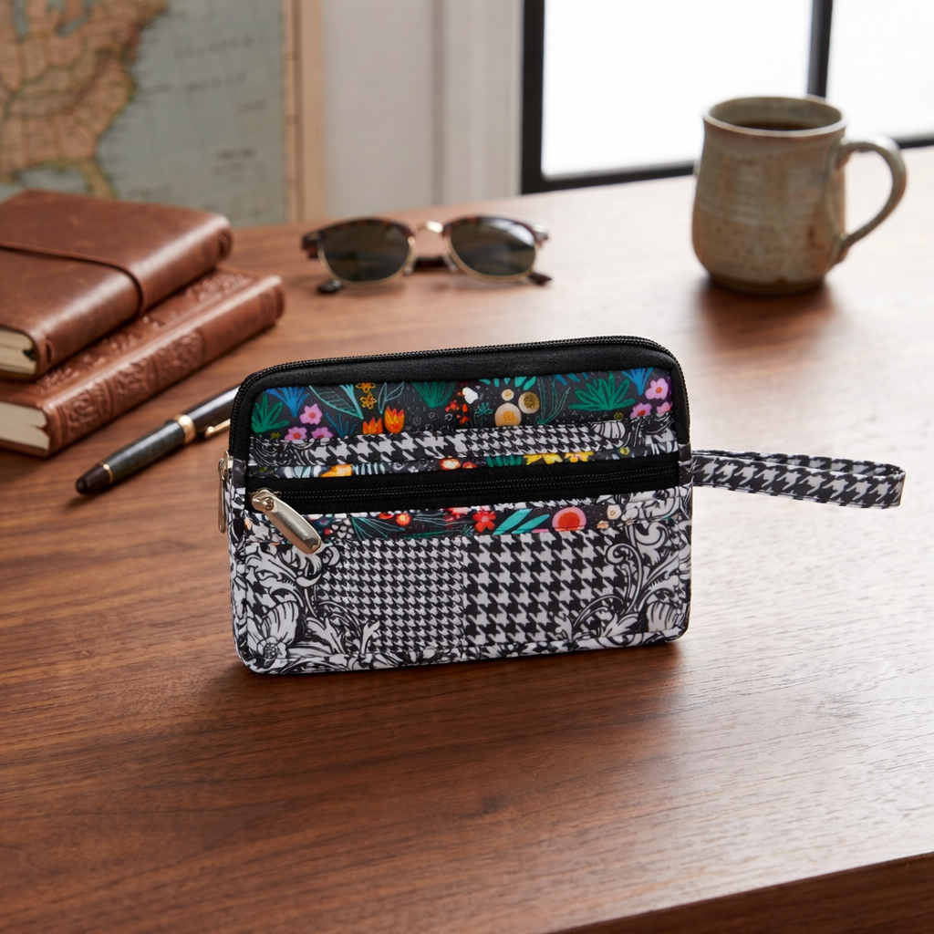 FLORA FIESTA PRINT ESSENTIAL TRAVEL COMPACT ORGANIZER
