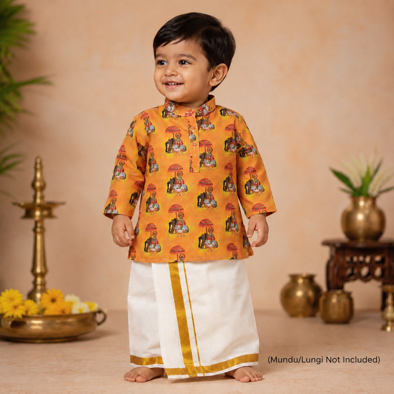 Onam Kathakali Personalized Kurta for Kids