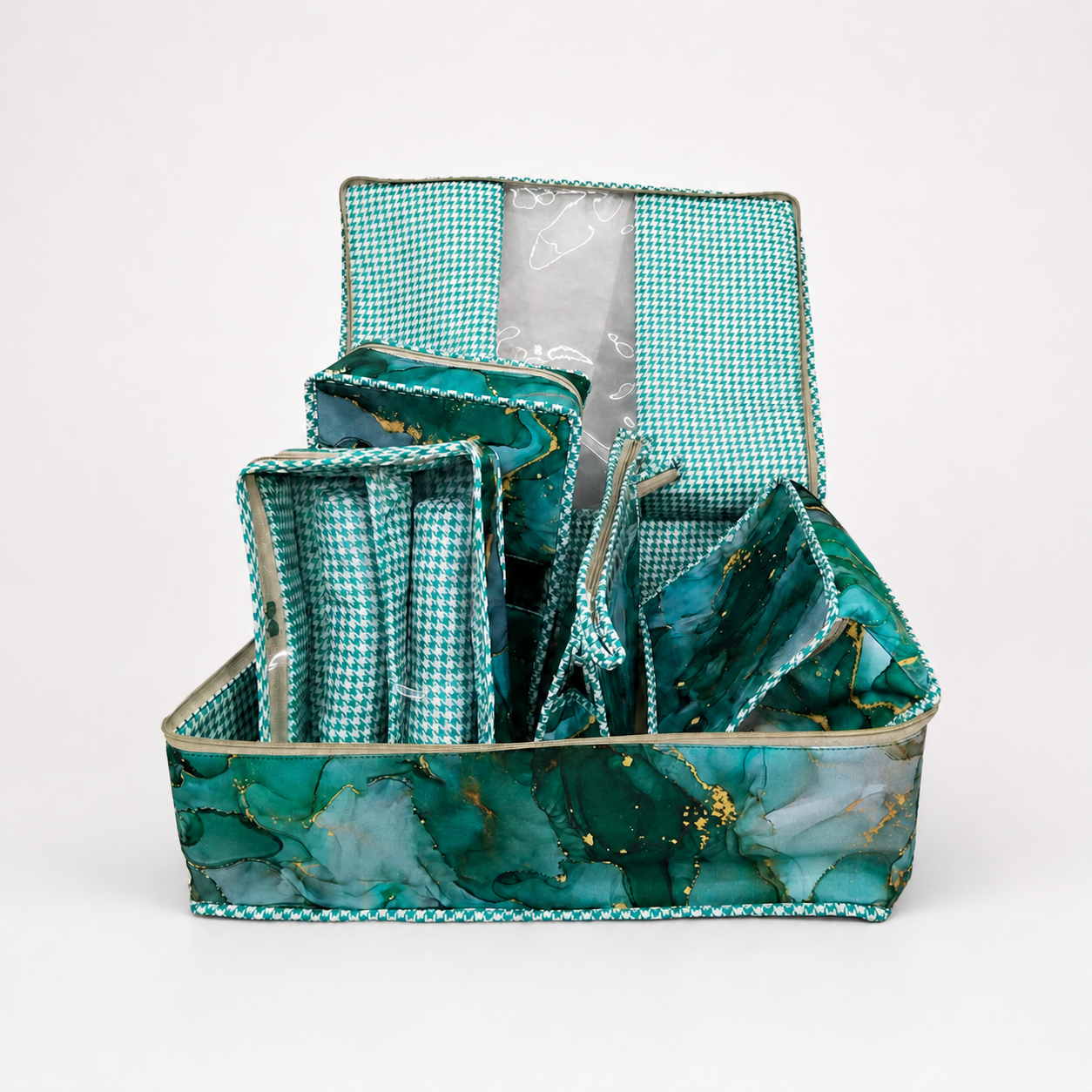 EMERALD GOLD MARBLE PRINT BRIDAL ESSENTIAL PACK