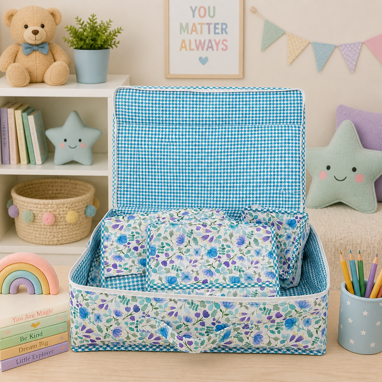 ARCTIC BLOOM PRINT 8 PIECE KIDS GIFT SET