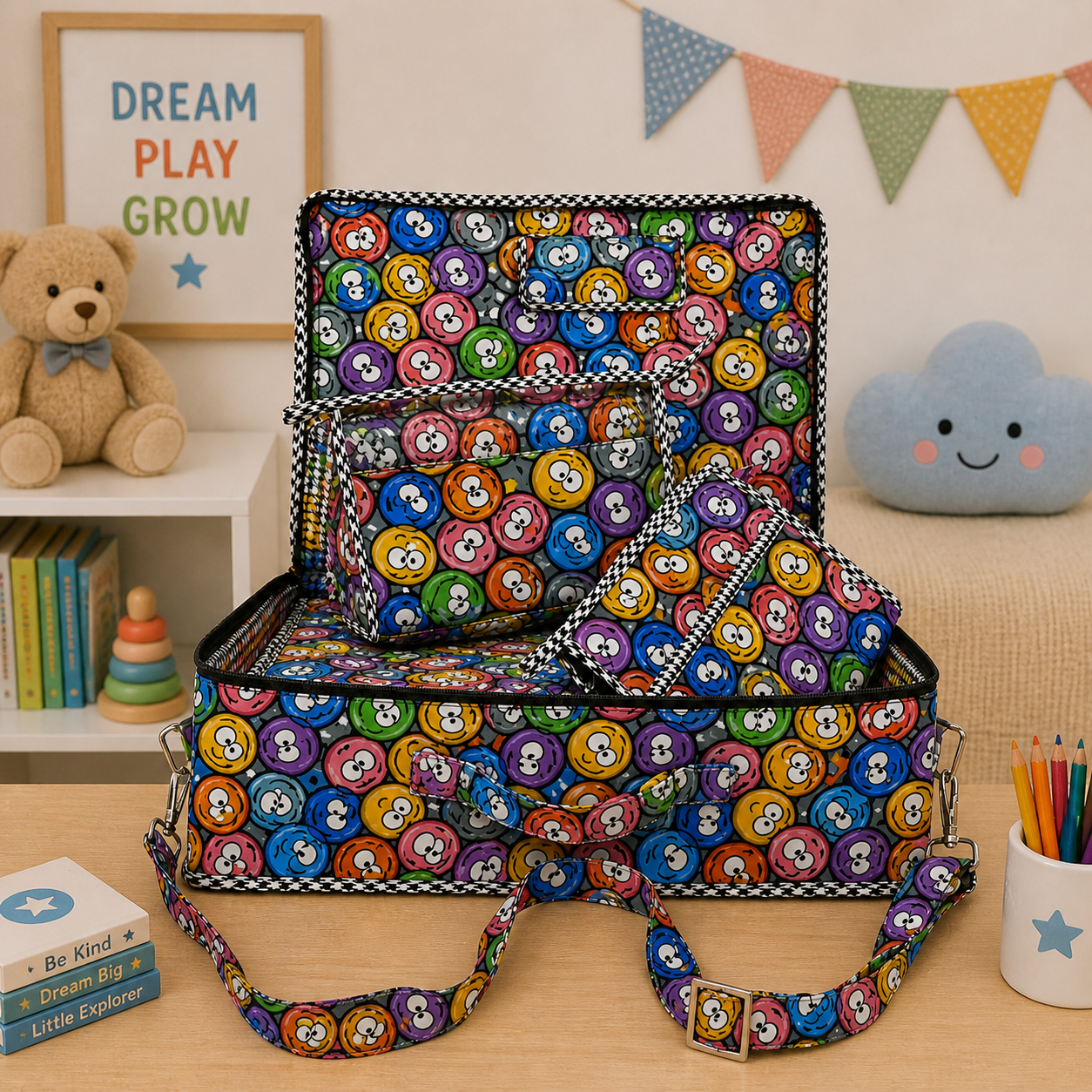 MOOD POP PARADE PRINT 8 PIECE KIDS GIFT SET