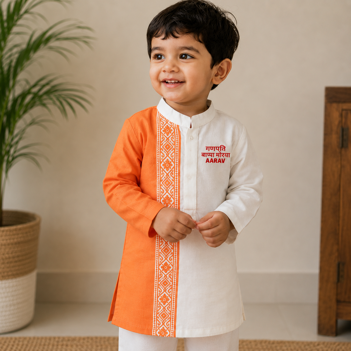 Bappa Morya Kurta set