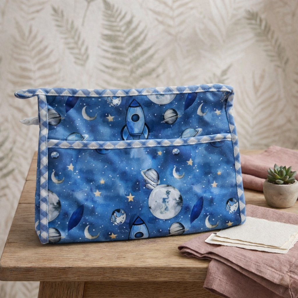 GALAXY WONDERS PRINT TrioZip Toiletry Bag