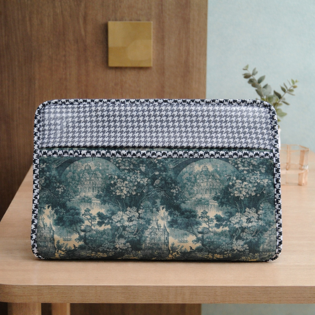 ENCHANTED CASTLE GARDEN PRINT MAXSTOR TOILETRY BAG