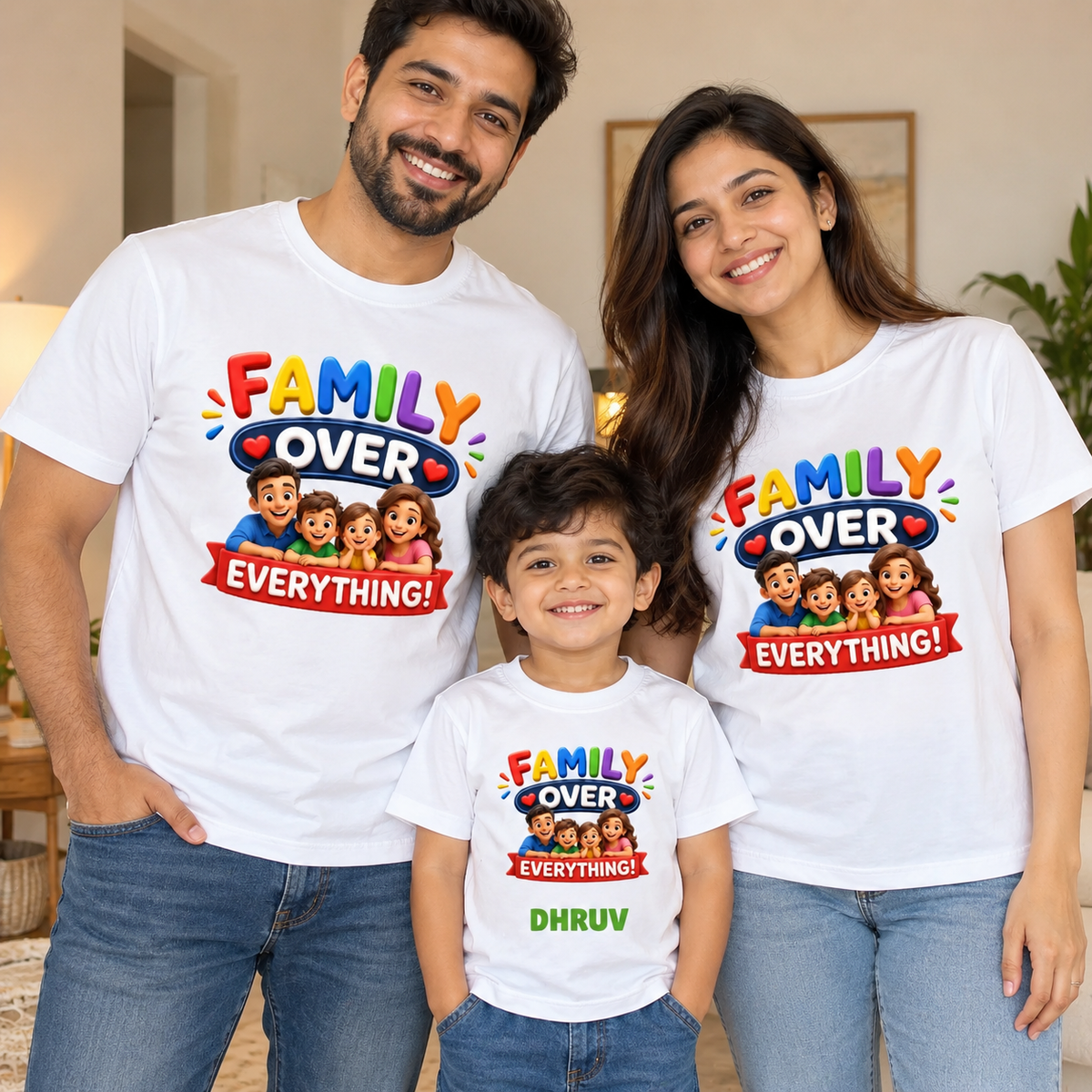 Family Over Everything Kids Combo T-Shirt