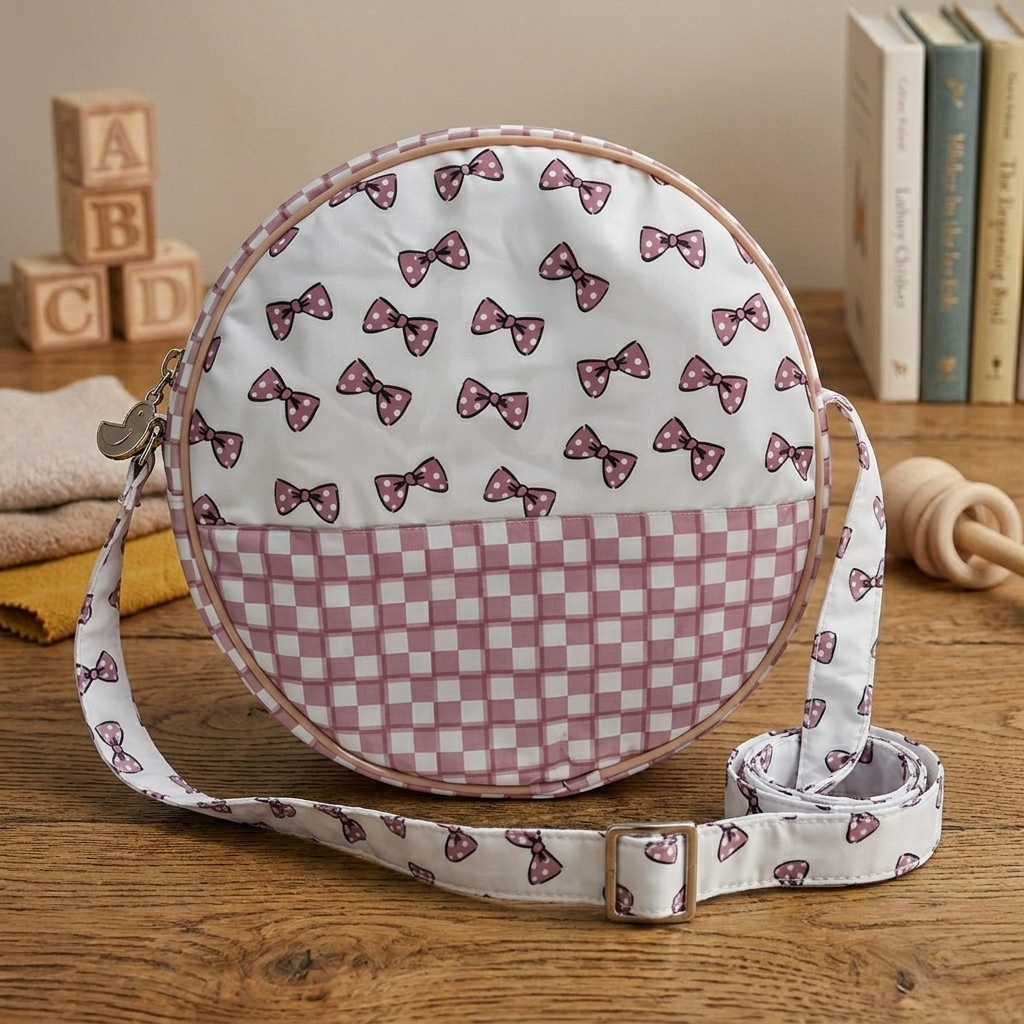 Classy Bow Print Toddler Backpack