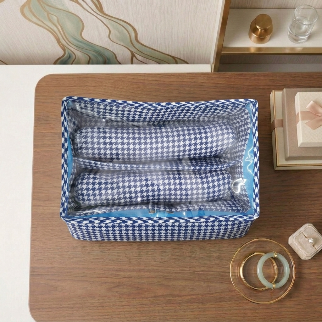 AZURE BLOOM PRINT SMART BANGLE ORGANIZER