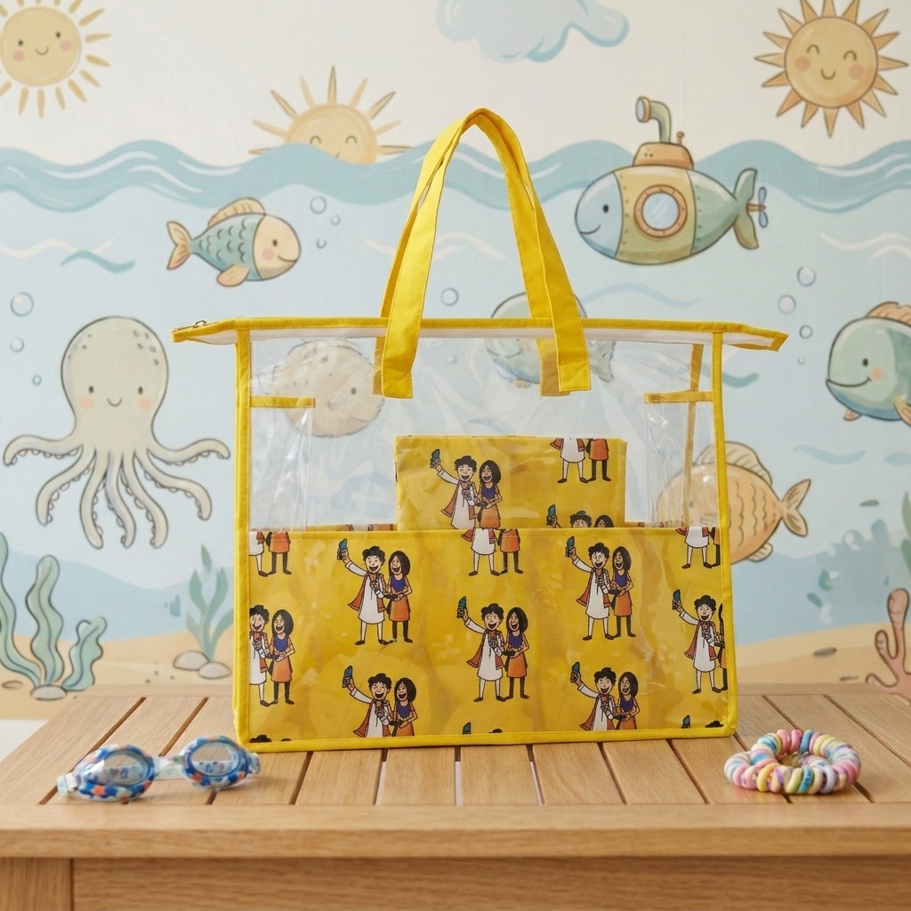 SELFIE WITH BHAIYA PRINT Swimming Bag