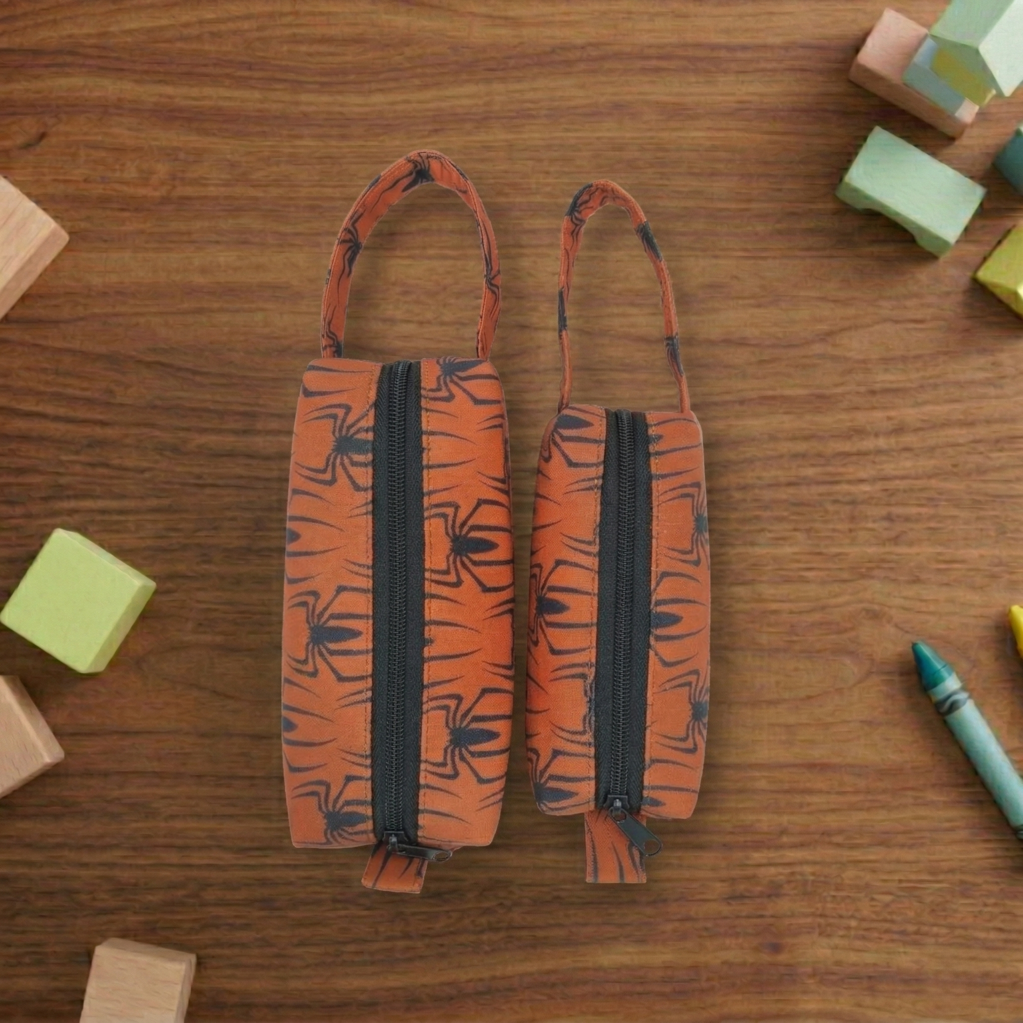 SPIDER RUST PRINT SMALL DUO POUCH SET