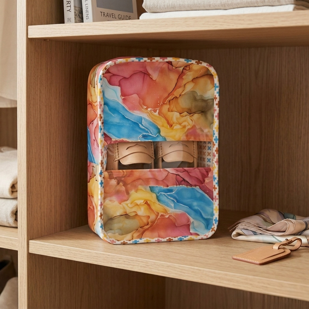 COLOR CRUSH PRINT Grand Shoe Zip Box