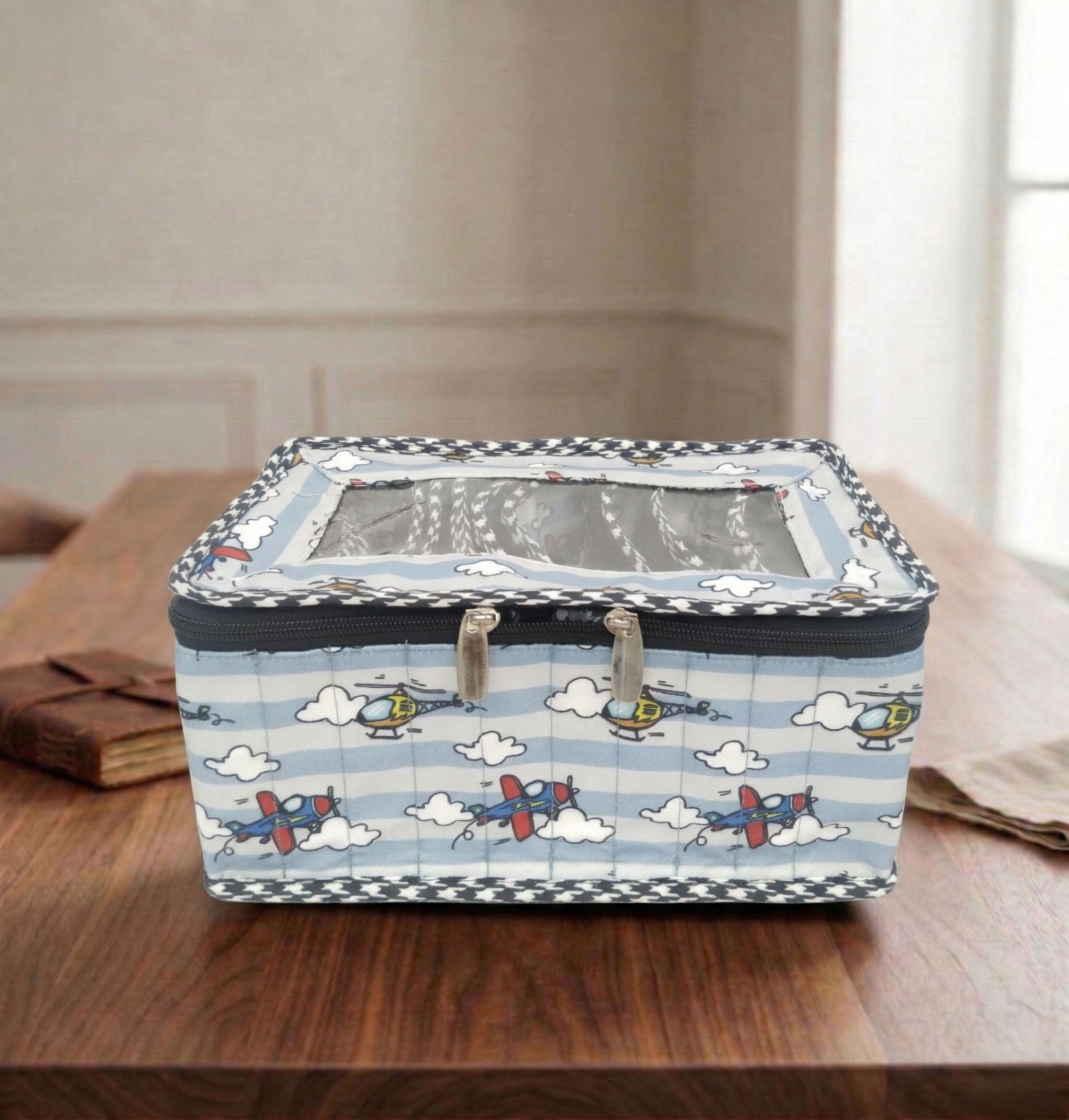 CLOUD CRUISERS PRINT LUXE 10-POUCH EARRING ORGANIZER