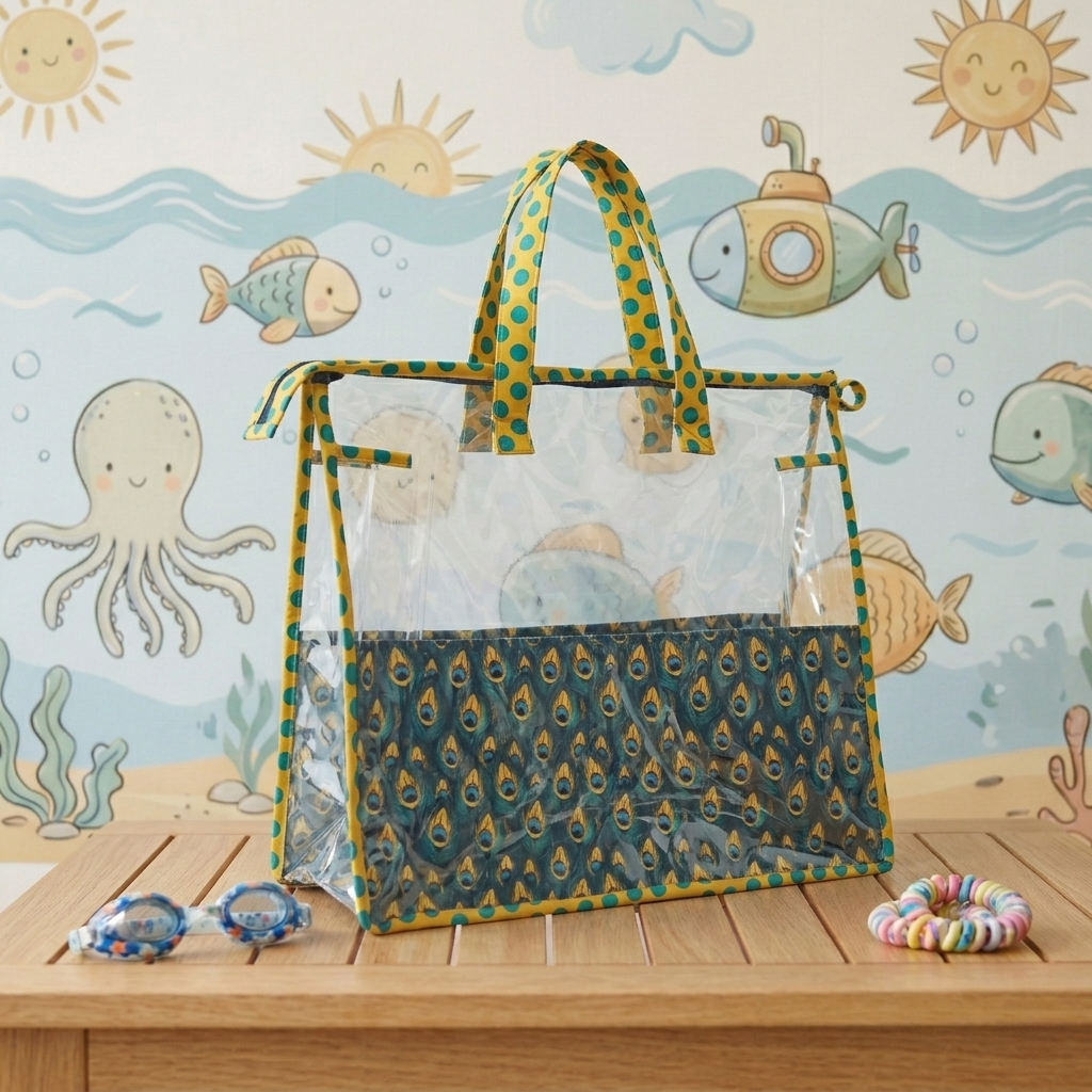 PEACOCK GLORY PRINT Swimming Bag
