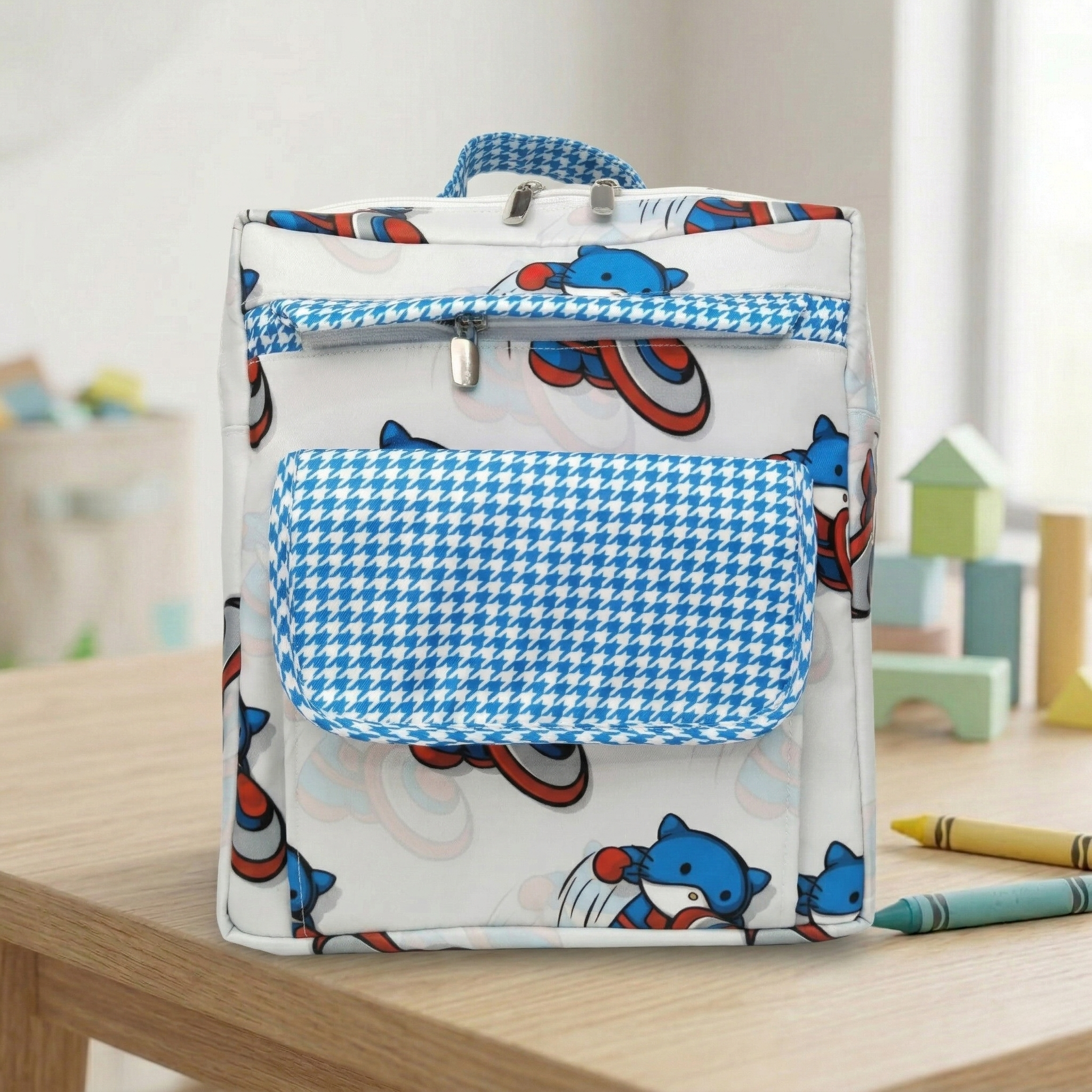 SUPER CAT PRINT KIDS BACKPACK
