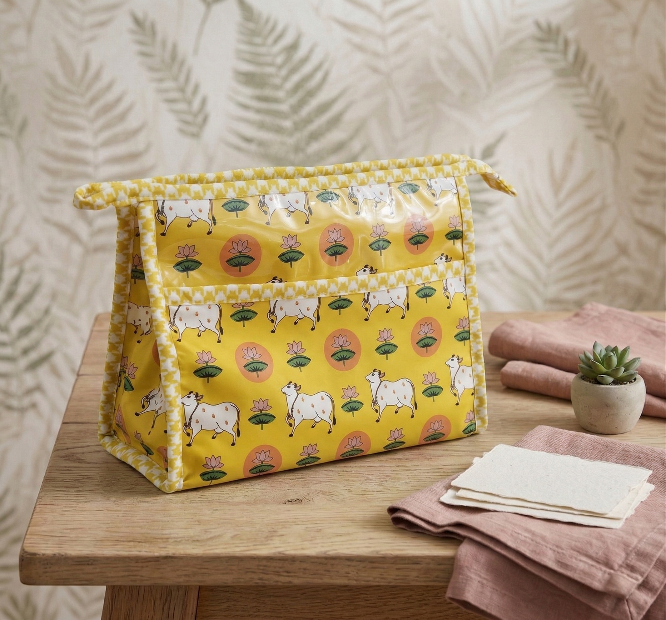 PICHWAI PASTURES PRINT TrioZip Toiletry Bag