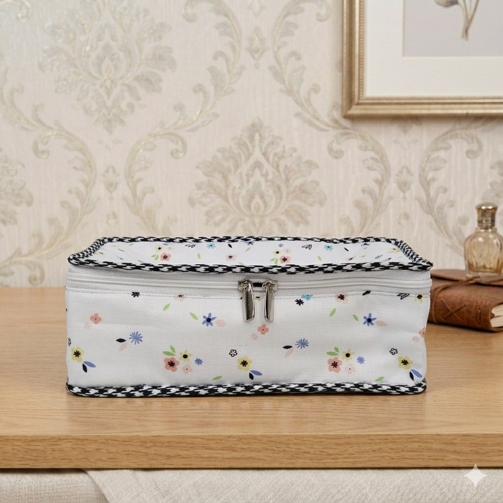SPRING BLOSSOM PRINT JEWELRY ORGANIZER
