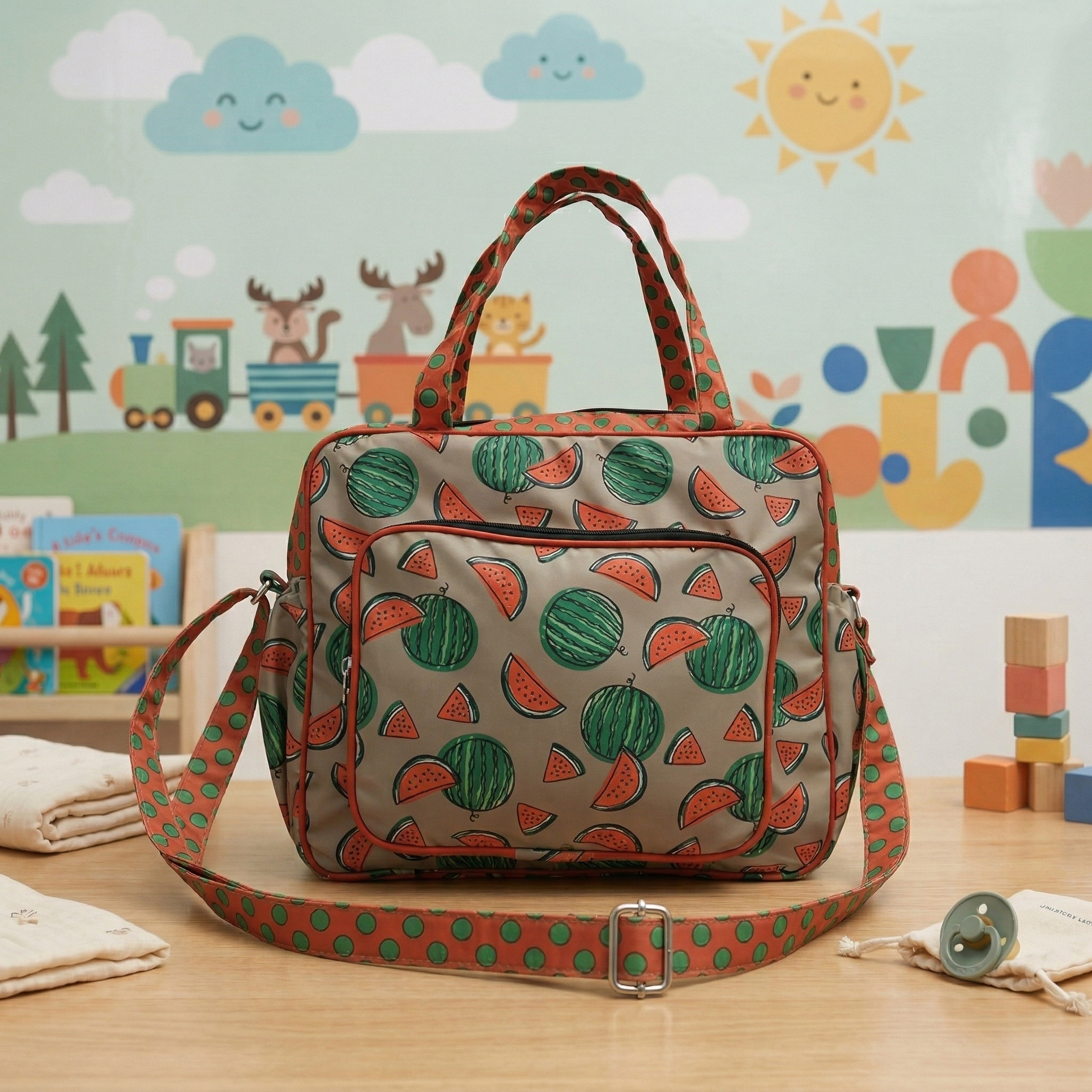 SUMMER MELON PRINT Baby Diaper Bag