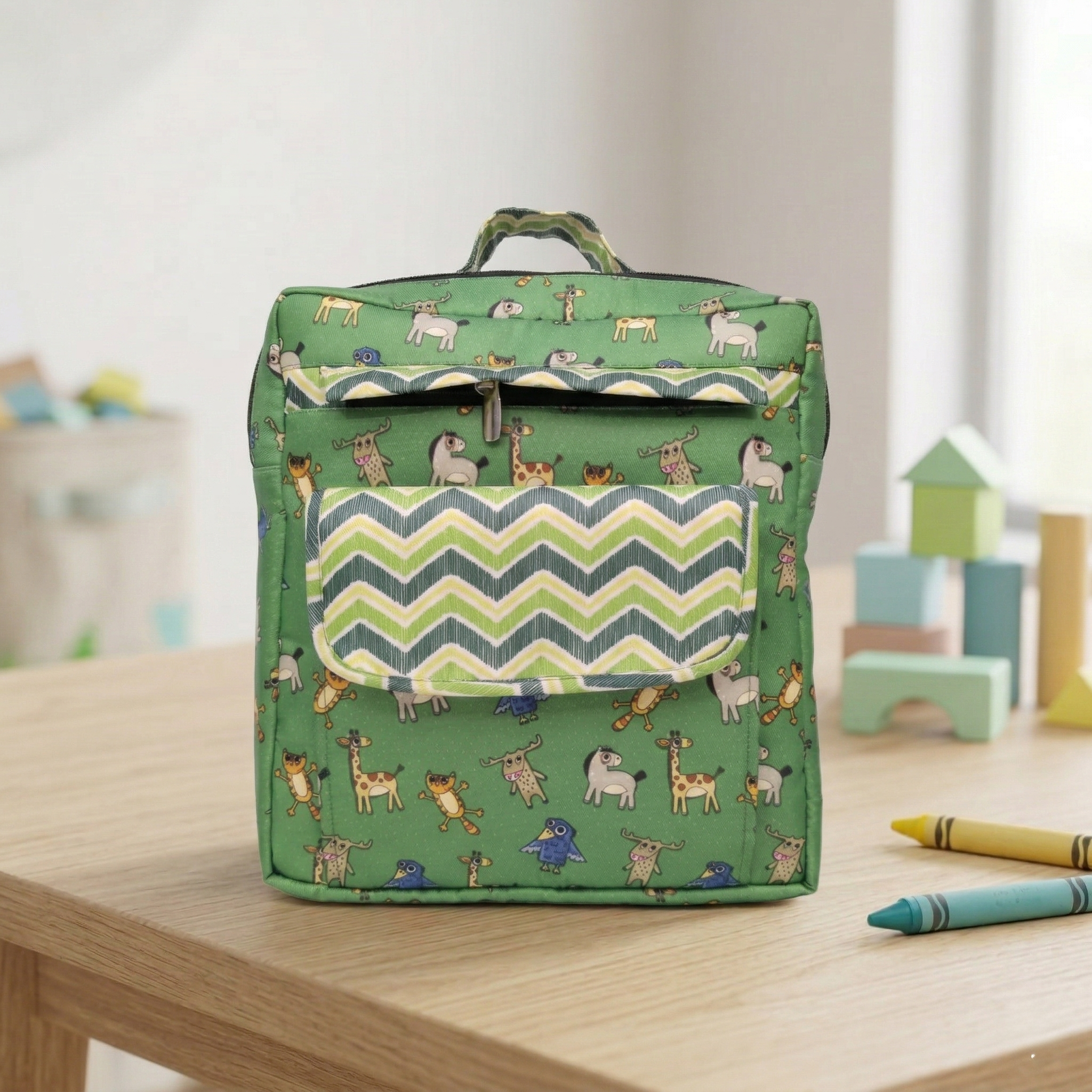FOREST FRIENDS PRINT KIDS BACKPACK