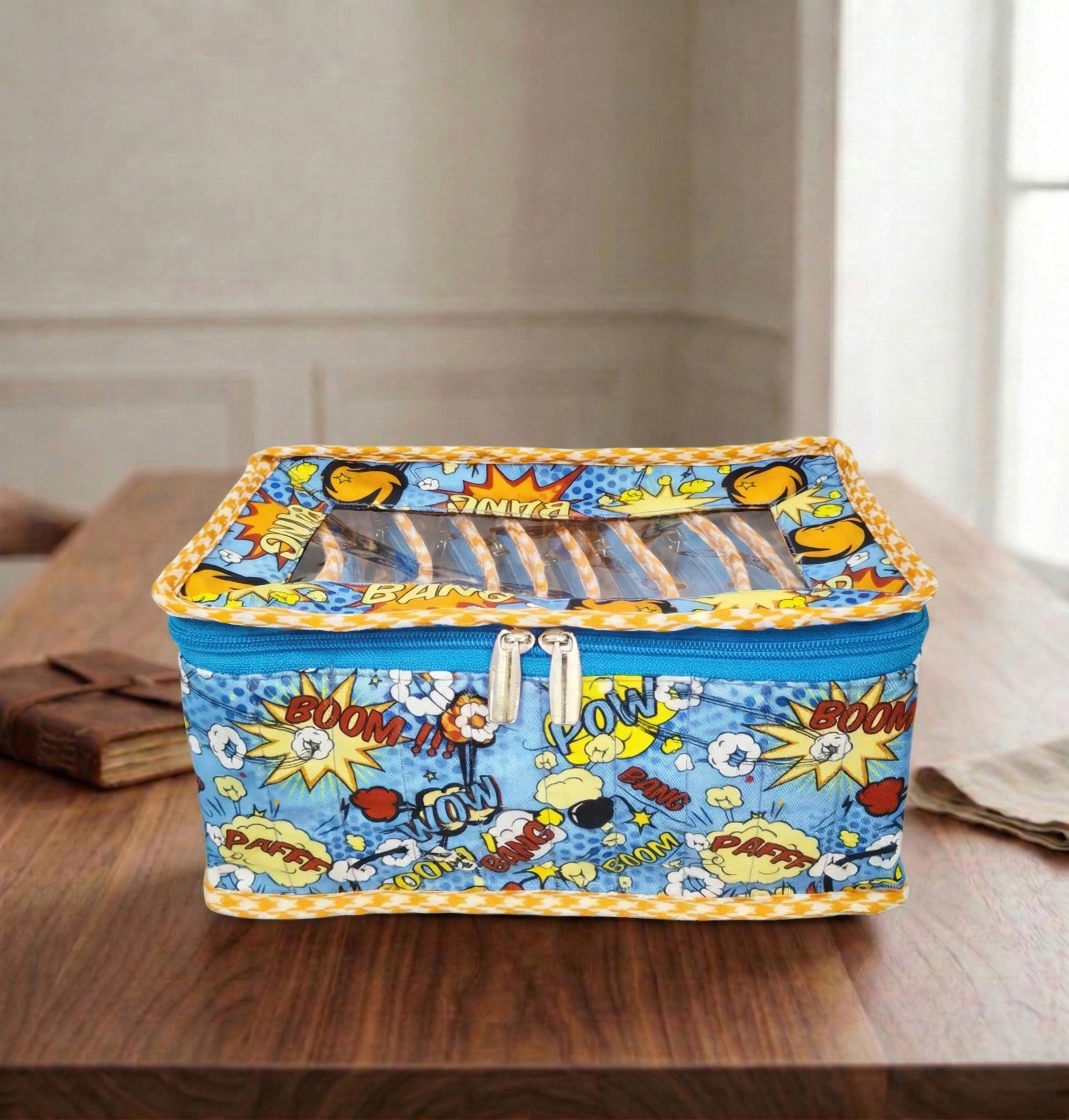 KABOOM COMICS PRINT LUXE 10-POUCH EARRING ORGANIZER