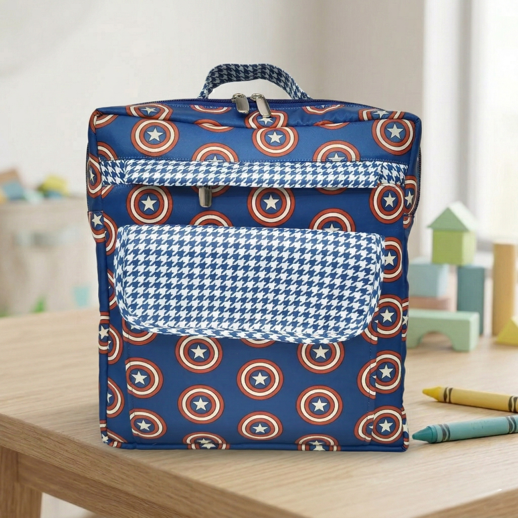 SUPER SHIELD PRINT KIDS BACKPACK