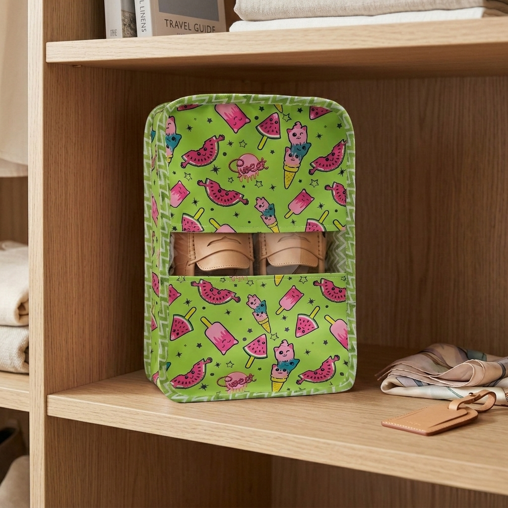 Tropical Bliss Print Grand Shoe Zip Box