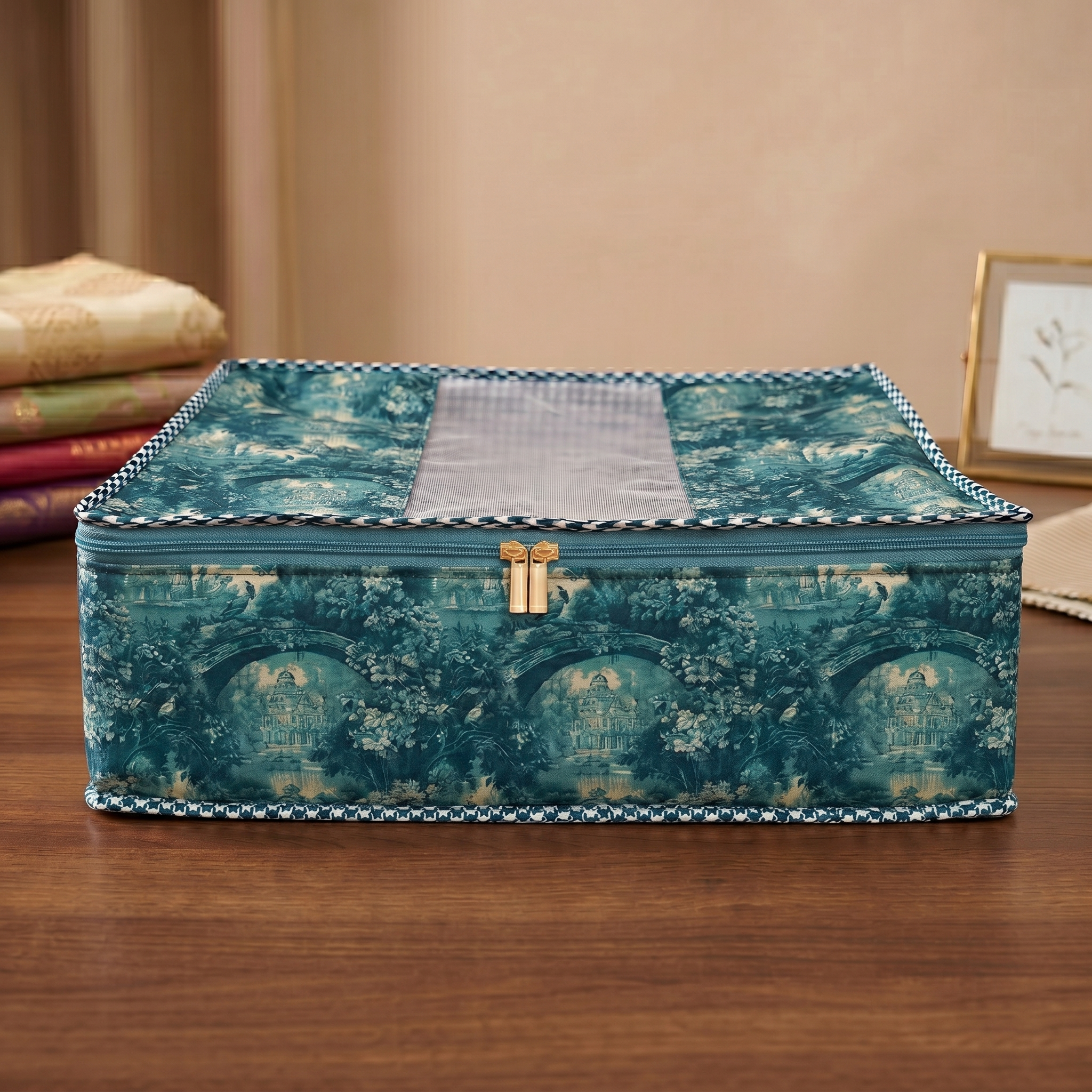 ENCHANTED CASTLE GARDEN PRINT GRAND SAREE ORGANIZER