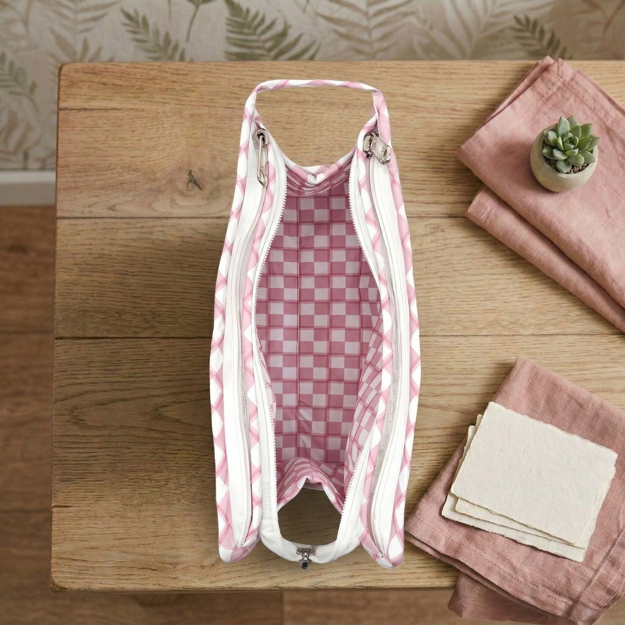 Classy Bow Print TrioZip Toiletry Bag