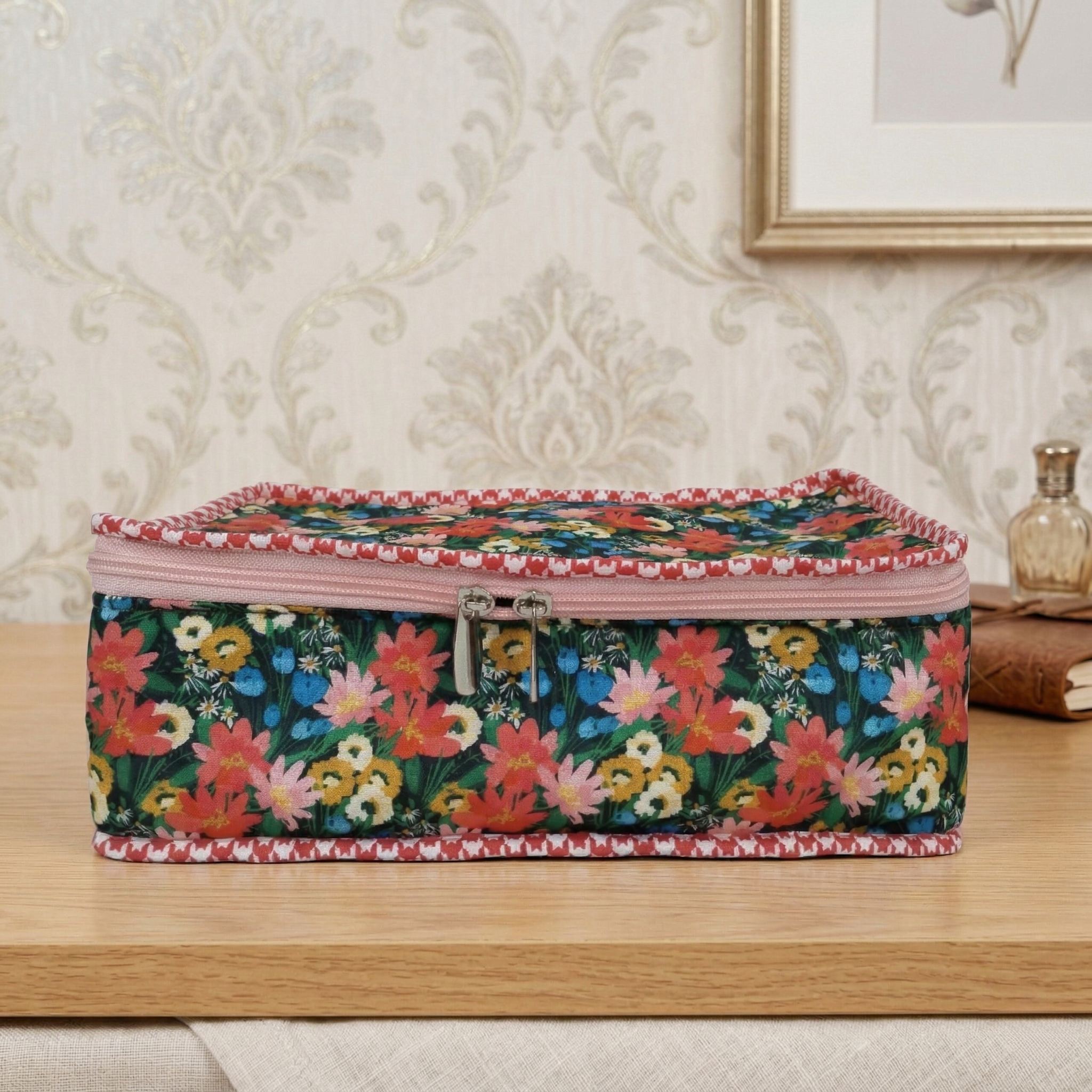 MIDNIGHT MARIGOLD PRINT JEWELRY ORGANIZER