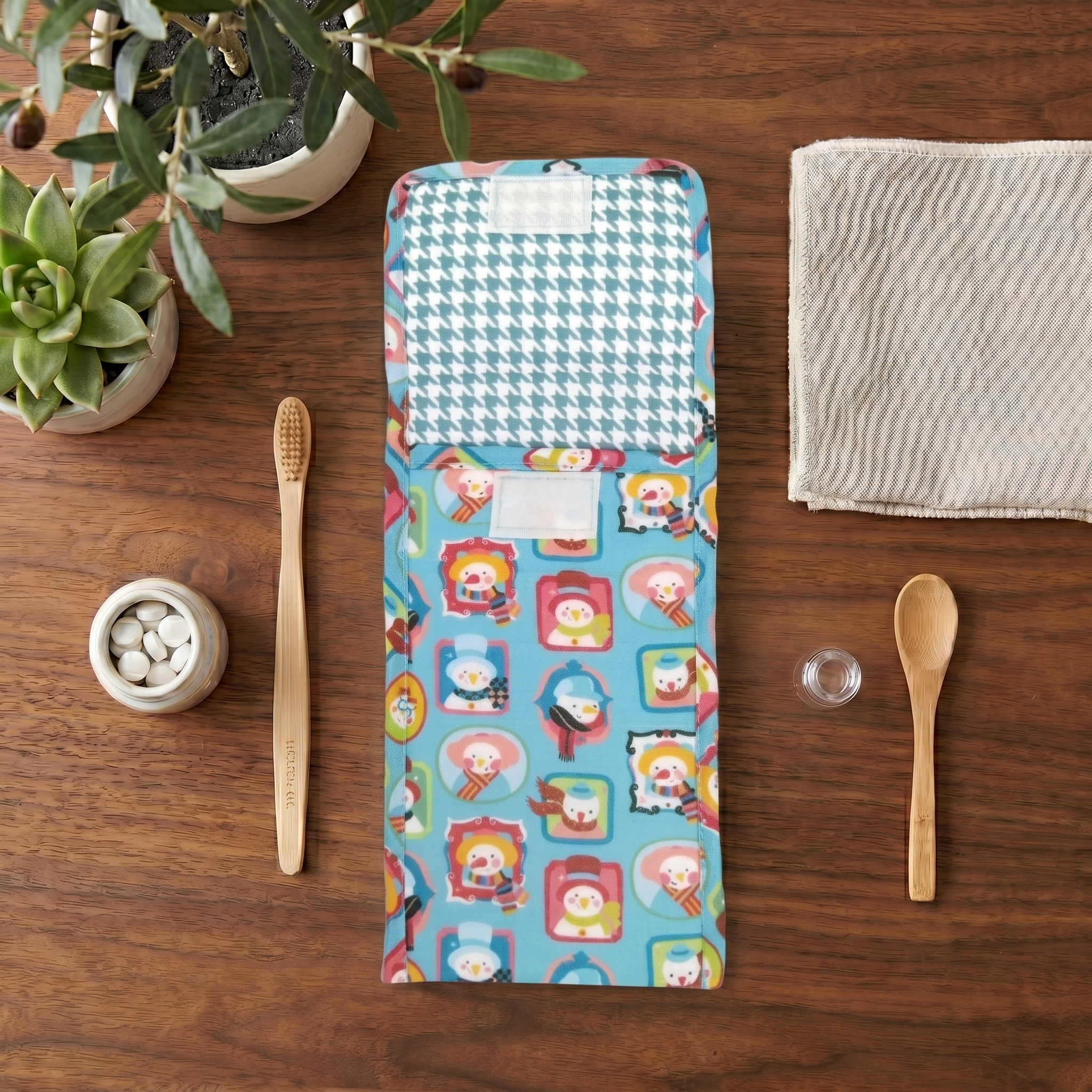 SNOWBUDDIES BLUE PRINT TRAVEL DENTAL KIT