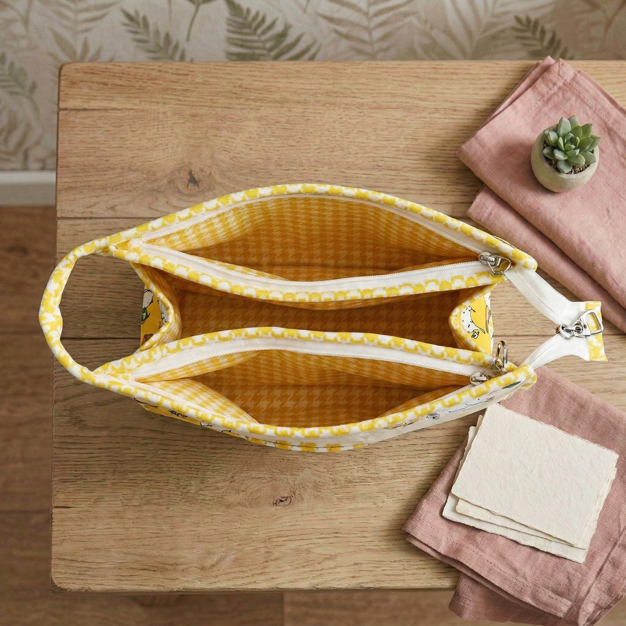 PICHWAI PASTURES PRINT TrioZip Toiletry Bag