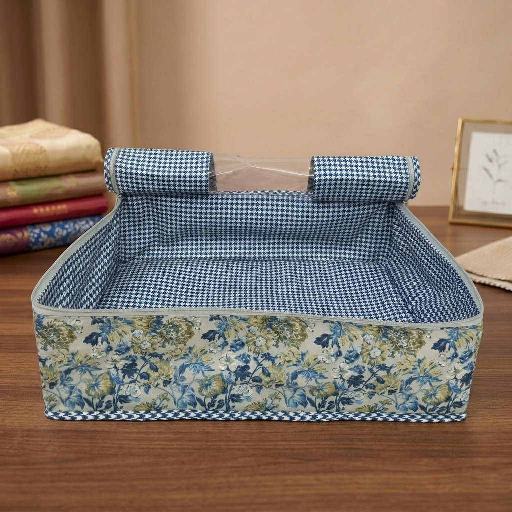 MOSSY MEADOW BLOOM PRINT GRAND SAREE ORGANIZER