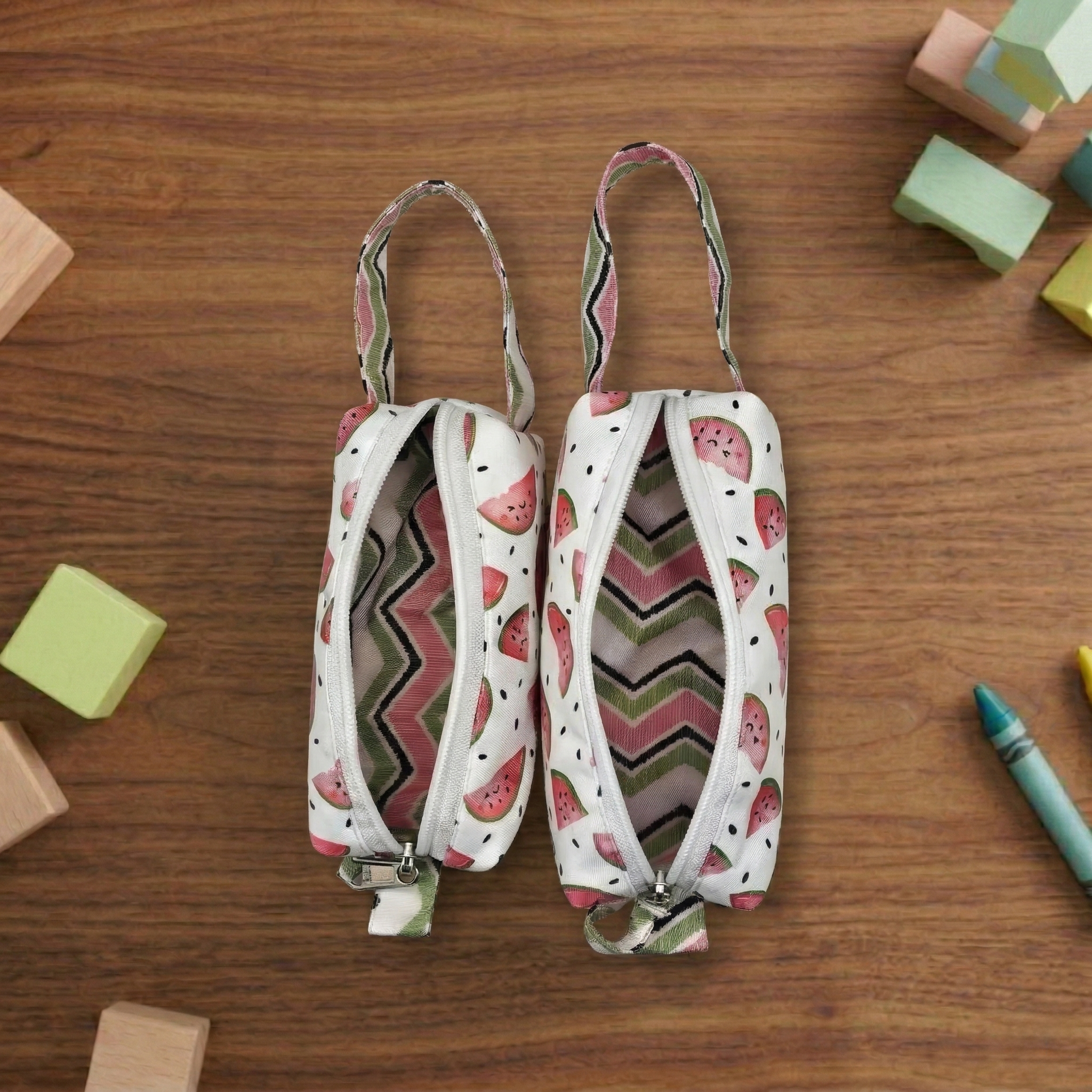 WATERMELON DREAM Print Small Duo Pouch Set