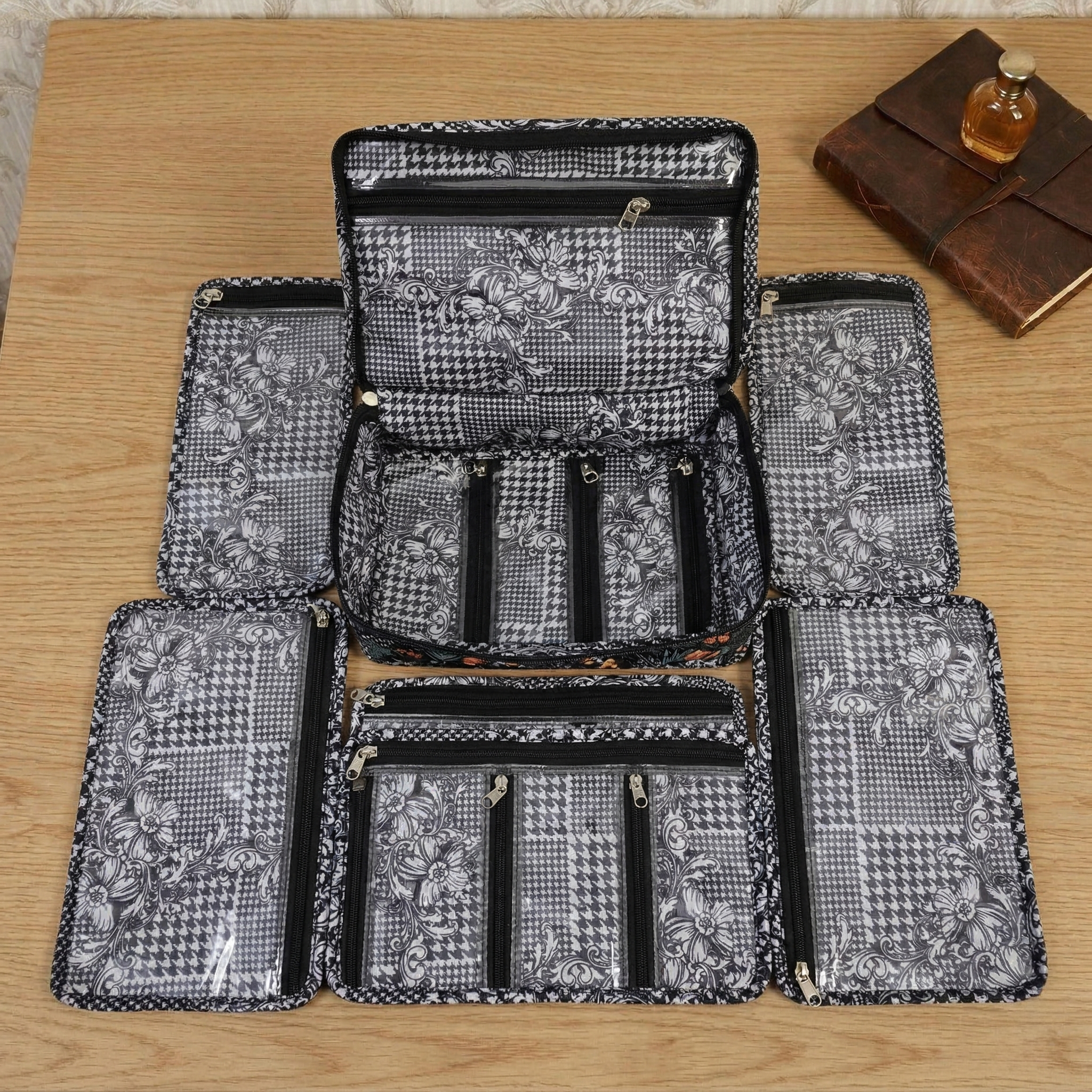 FLORA FIESTA PRINT JEWELRY ORGANIZER