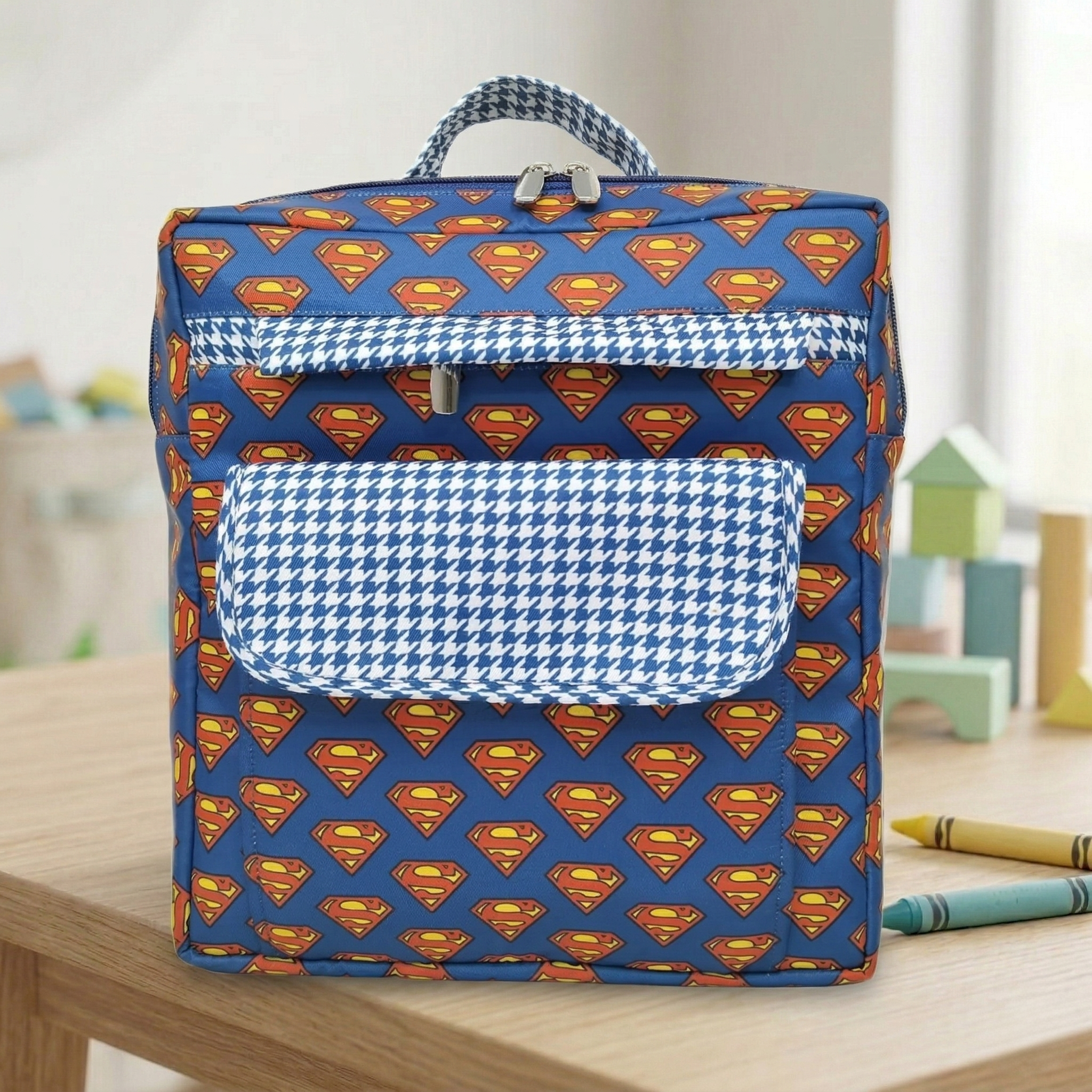 SUPER HERO PRINT KIDS BACKPACK