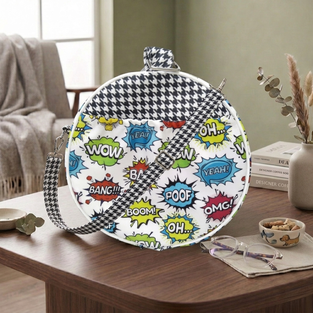 BAM–BOOM BUBBLES PRINT DUFFEL BAG