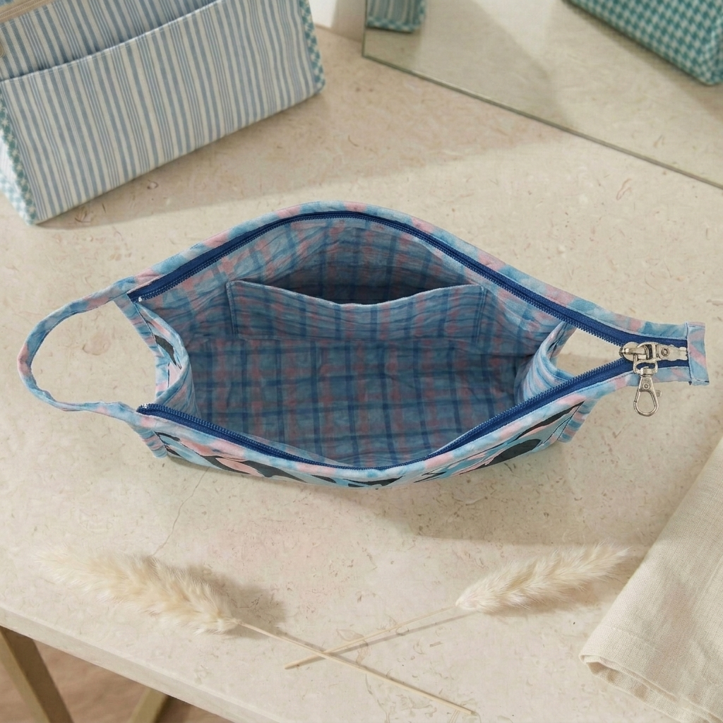 PADMA PICHWAI PRINT TRAVEL MAKEUP POUCH SET