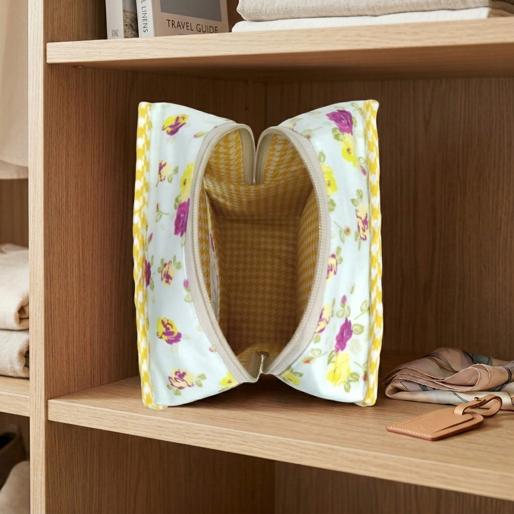 SUNSHINE BLOOM PRINT GRAND SHOE ZIP BOX