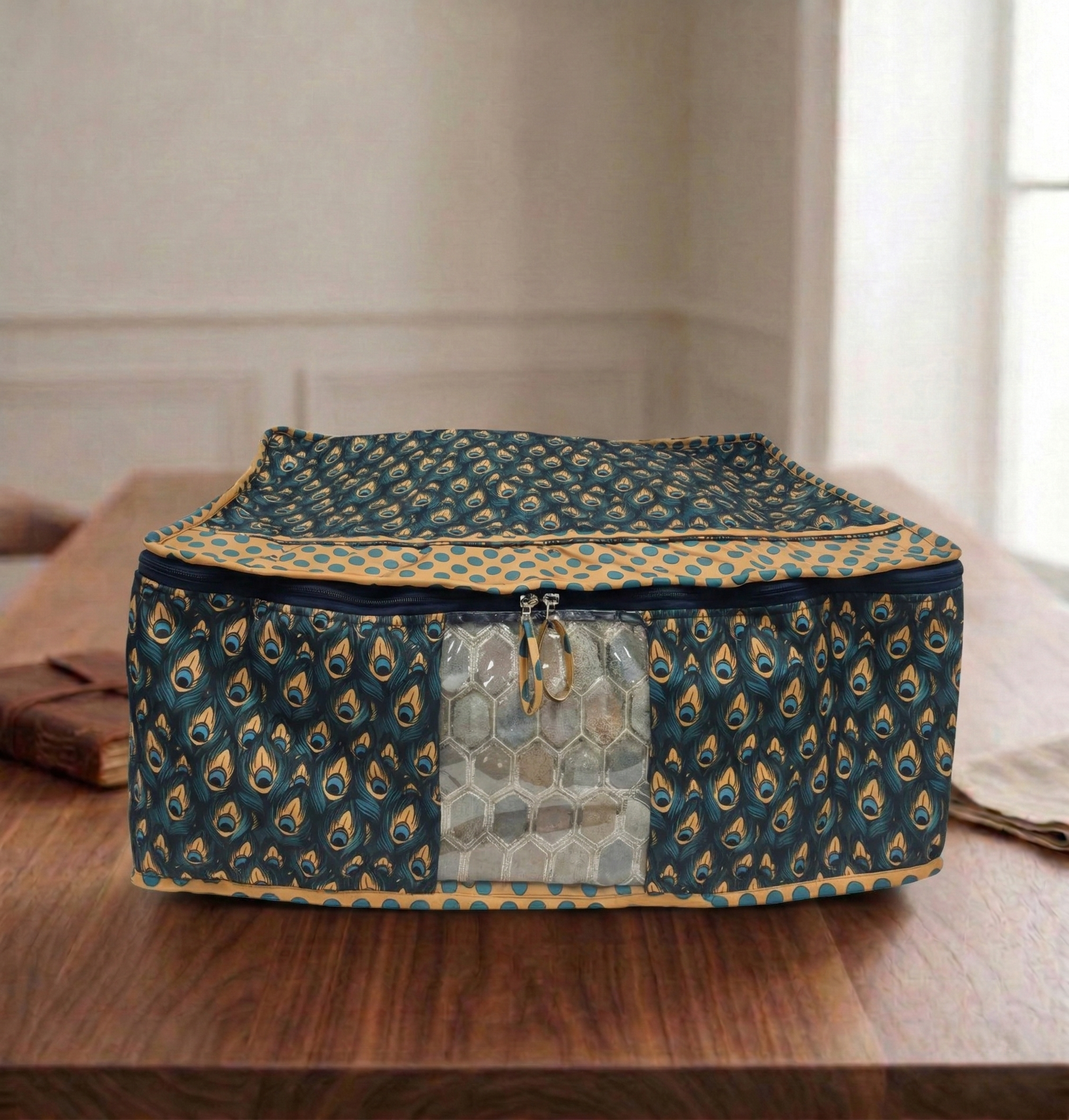 PEACOCK GLORY PRINT Lehenga Organizer