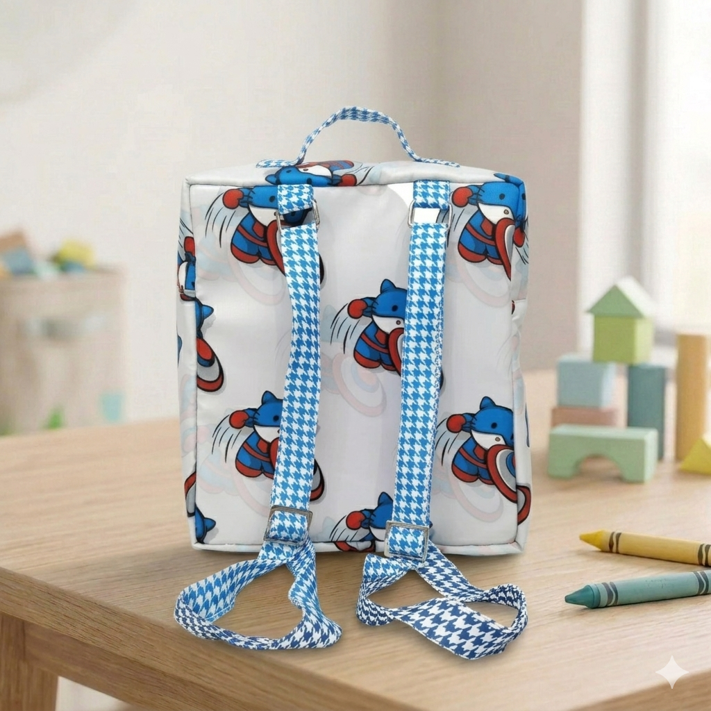 SUPER CAT PRINT KIDS BACKPACK