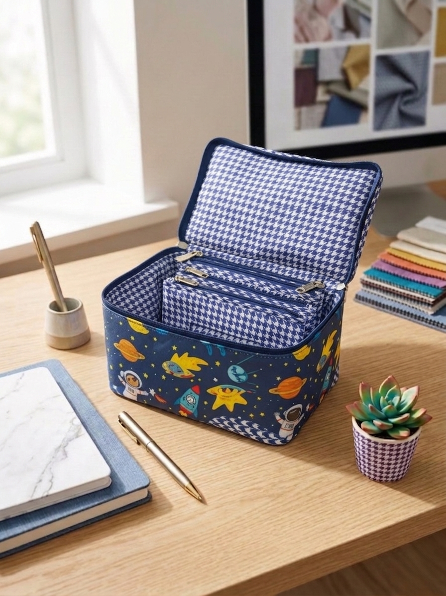 ASTRO DREAMS PRINT JEWELLERY POUCH ORGANISER