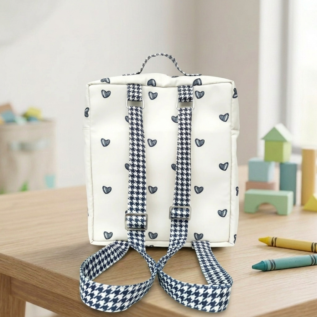 HEARTBEAT ELEGANCE PRINT KIDS BACKPACK