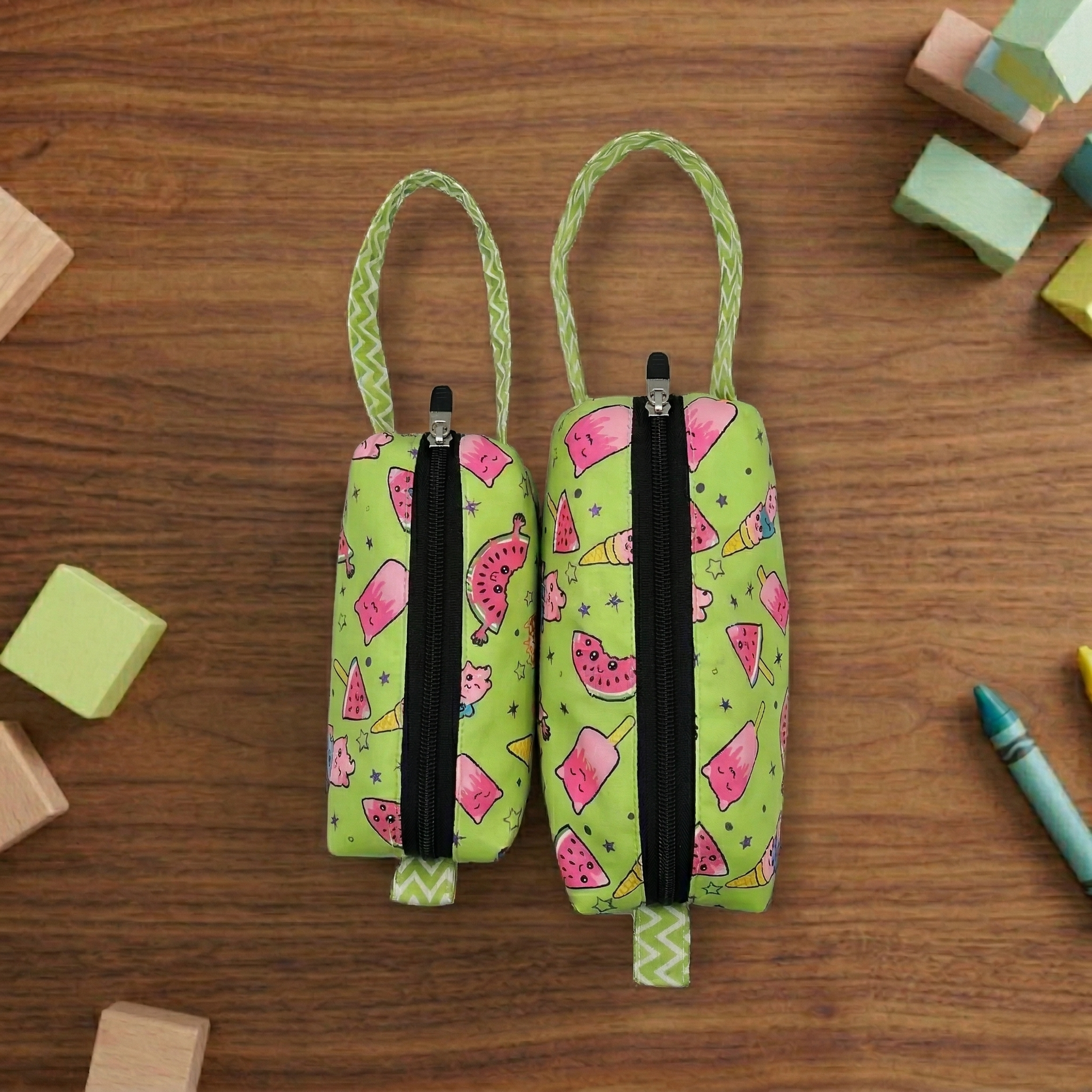 Tropical Bliss Print Maxi Pouch Set