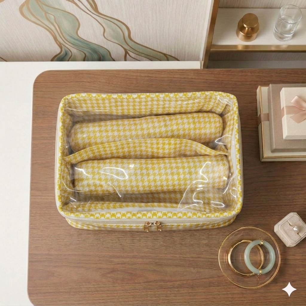 STARRY CHEVRON PRINT SMART BANGLE ORGANIZER